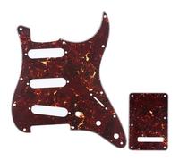Musiclily SSS Set de Golpeador y Placa Trasera ST Strat para Guitarra Eléctrica Fender American/México Standard Stratocaster Estilo Moderno, 4 capas Tortoise