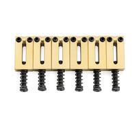 Musiclily Ultra 10,5mm estilo Moderno Silletas de Latón para Guitarra Eléctrica estilo Strat/Tele, Dorado(Juego de 6)