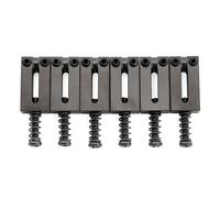 Musiclily Ultra 10,5mm estilo Moderno Silletas de Latón para Guitarra Eléctrica estilo Strat/Tele, Negro (Juego de 6)