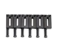 Musiclily Ultra 10,5mm Selletas Descentradas Moderno Negro Set de 6 | Acero Inoxidable, para Guitarra eléctrica estilo Fender American Standard Ultra Strat Tele