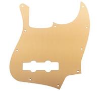 Musiclily Ultra 10 Agujeros Aluminio Anodizado Golpeador J Bass Pickguard para Fender American Standard Jazz Bass, Dorado