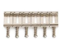 Musiclily Ultra 11,2mm Selletas Puente Vintage de Acero Endurecido para Guitarra Eléctrica tipo Strat, Nickel (Set de 6)