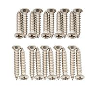 Musiclily Ultra 2,5x15mm y 2,5x18mm Acero Inoxidable Tornillos Marcos Pastilla Humbucker para Guitarra Eléctrica Bajo,Nickel (Set de 20)