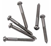 Musiclily Ultra 33X3,5mm Acero noxidable Tornillos de Puente Trémolo para Guitarra Eléctrica estilo PRS, Color Original (6 Piezas)