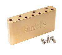Musiclily Ultra 36mm Bloque Tremolo Block Corto de Latón 52,5 mm Espaciado de Cuerdas para Puente Indonesia Squier Affinity y Bullet Series Guitarra Eléctrica
