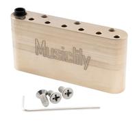 Musiclily Ultra 36mm Bloque Tremolo de Latón Espaciado de Cuerdas 54mm para Guitarra Eléctrica tipo Strat Puente Wilkinson Serie M