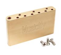 Musiclily Ultra 40mm Bloque Tremolo Latón Sólido 52,5mm Espaciado Cuerdas | para Puente de Guitarra Squier Classic Vibe Indonesia Post-2019)