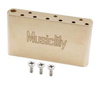 Musiclily Ultra 42mm Bloque Tremolo de Latón Espaciado de Cuerdas 56,5 mm para para Guitarra Eléctrica USA/México Fender Vintage Strat Style Classic Series