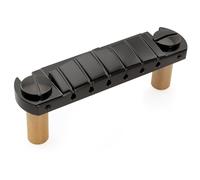 Musiclily Ultra 52mm Entonación Preajustada Puente Wraparound Latón para Guitarra Eléctrica tipo USA, Negro