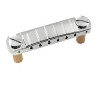 Musiclily Ultra 52mm Intonación Pre-ajustado Puente Cordal Wraparound Bridge de Latón para Guitarra Eléctrica USA Style, Cromado