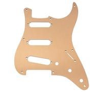 Musiclily Ultra 8 Agujeros SSS ST Golpeador de Aluminio Anodizado Dorado | para Guitarra Eléctrica Estilo Fender Squier Classic Vibe CV 50s Reissue Fabricada en China