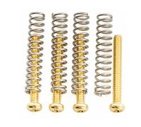 Musiclily Ultra UNC#3-48X0.78 Pulgada (2,5x20mm) Pastilla Humbucker Tornillos y Muelles de Acero Inoxidable para Guitarra Eléctrica Fender USA MIM, Dorado (Set de 4)
