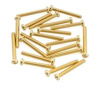 Musiclily Ultra UNC#3-48X0.78 Pulgada (2,5x20mm) Tornillos de Pastilla Humbucker de Acero Inoxidable para Guitarra Eléctrica Fender USA MIM, Dorado (20 Piezas)
