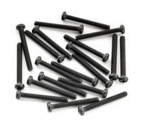 Musiclily Ultra UNC#3-48X0.78 Pulgada (2,5x20mm) Tornillos de Pastilla Humbucker de Acero Inoxidable para Guitarra Eléctrica Fender USA MIM, Negro (20 Piezas)