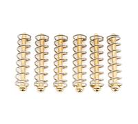 Musiclily Ultra UNC#3-48X1,1" Tornillos y Muelles de Acero Pastilla Humbucker para Guitarra Eléctrica American, Dorado (Set de 6)