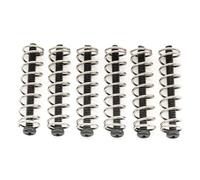 Musiclily Ultra UNC#3-48X1,1" Tornillos y Muelles de Acero Pastilla Humbucker para Guitarra Eléctrica American, Negro (Set de 6)