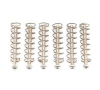 Musiclily Ultra UNC#3-48X1,1" Tornillos y Muelles de Acero Pastilla Humbucker para Guitarra Eléctrica American, Nickel (Set de 6)