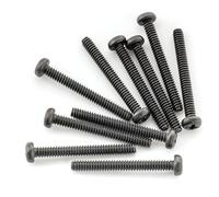 Musiclily Ultra UNC#6-32X1-1/4" Tornillos de Entonación Silletas de Acero Inoxidable para USA Guitarra Eléctrica Bajo Puente, Negro (Set de 10)