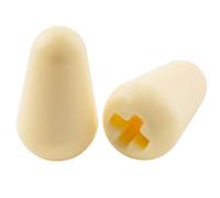 Musiclily Ultra Universal Guitarr Botones Selector 5 Posiciones Strat Switch Tips Caps para Guitarra Eléctrica Fender Squier Strat, Crema(Set de 2)