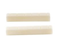 MusiclilyRanurada da Cejuela Superior Cejilla de Hueso para Guitarra Clásica, DJ-01 52x6x9/8,5mm (2 piezas)
