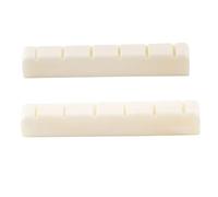 MusiclilyRanurada da Cejuela Superior Cejilla de Hueso para Guitarra Clásica, DJ-03 52x6x9/8,5mm (2 piezas)