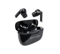 MusicMan Auriculares In-Ear Bluetooth con Estuche de Carga - TWS sin Cable con Micrófono, Control Táctil, USB-C, 16h de Autonomía, 300h en Espera - Negro - BT-X63