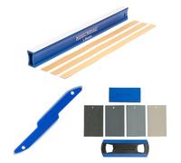 MusicNomad Kit de nivelación de trastes de guitarra, haz de nivel de traste Luthier & Tech, lima de coronación y juego de pulido (MN872)