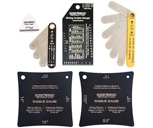 MusicNomad Precision MN604 - Juego de herramientas para configuración de guitarra (6 unidades, incluye folleto y estuche de almacenamiento)