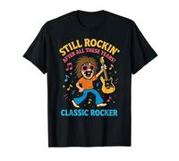 Músico amante de la música rock clásico 1970s 1980s 1990s Para hombres Camiseta