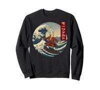 Músico Clásico Mozart Ukiyo-e Surfing Katakana Sudadera