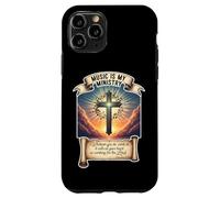 Músico Cristiano La música es mi Ministerio Maestro Jesucristo Carcasa para iPhone 11 Pro