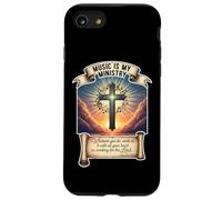 Músico Cristiano La música es mi Ministerio Maestro Jesucristo Carcasa para iPhone SE (2020) / 7/8