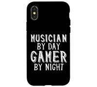 Músico De Día Jugador De Noche Jugador De Sonido Música Artista Banda Carcasa para iPhone X/XS