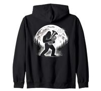 Músico de Jazz Que Toca la Tuba y es un pie Grande Sudadera con Capucha
