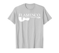 Músico Flamenco Guitarra española Flamenco Guitarrista Camiseta, Hombre, Plata, L