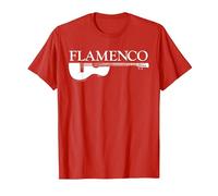 Músico Flamenco Guitarra española Flamenco Guitarrista Camiseta, Hombre, Rojo, 3XL