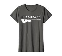 Músico Flamenco Guitarra española Flamenco Guitarrista Camiseta, Mujer, Asfalto, 3XL