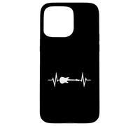 Músico Instrumento Guitarra Eléctrica Latido Del Corazón Carcasa para iPhone 15 Pro Max
