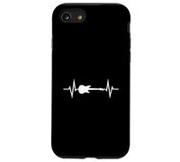 Músico Instrumento Guitarra Eléctrica Latido Del Corazón Carcasa para iPhone SE (2020) / 7 / 8