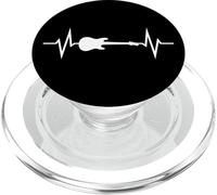 Músico Instrumento Guitarra Eléctrica Latido Del Corazón PopSockets PopGrip para MagSafe