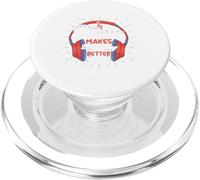 Músico Rock in Roll Concierto Música Amante Vocalista Género Acústico PopSockets PopGrip para MagSafe