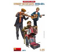 Músicos De Calle De Años 30-40maquette Figuras Barrio Músicos 1930-40's M
