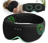 MUSICOZY Máscara de dormir con auriculares Bamboo Black MI