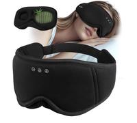MUSICOZY Sleep Mask Headphones, 3D Contoured Bluetooth Sleep Headphones with Ultra-Soft Bamboo Cotton, Wireless Eye Mask for Side Sleepers, Travel, Meditación & Insomnia Relief