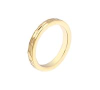 Musihy Anillo de acero inoxidable de 3 mm con patrón martillado, para hombre y mujer, No es una piedra preciosa