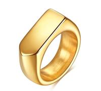 Musihy - Anillo de acero para hombre, mujer, anillo de flecha geométrica, simple, de 9 mm, acero inoxidable, No Gemstone