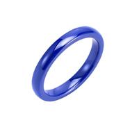 Musihy Anillos de compromiso para hombre, hombre y mujer, cúpula de cerámica y anillo de cerámica altamente pulida de 3 mm, No es una piedra preciosa
