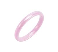 Musihy Anillos de compromiso para hombre, hombre y mujer, cúpula de cerámica y anillo de cerámica altamente pulida de 3 mm, No es una piedra preciosa