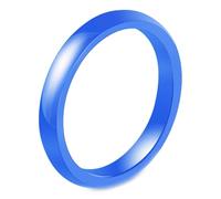 Musihy Anillos de promesa para hombres, mujeres, hombres y mujeres, anillo de cerámica fina pulida de 3 mm, No es una piedra preciosa