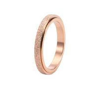 Musihy Anillos de promesa para mujer, de acero inoxidable, 3 mm, superficie esmerilada fina, anillo giratorio, No es una piedra preciosa